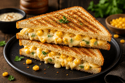 American Cheese Corn Sandwich